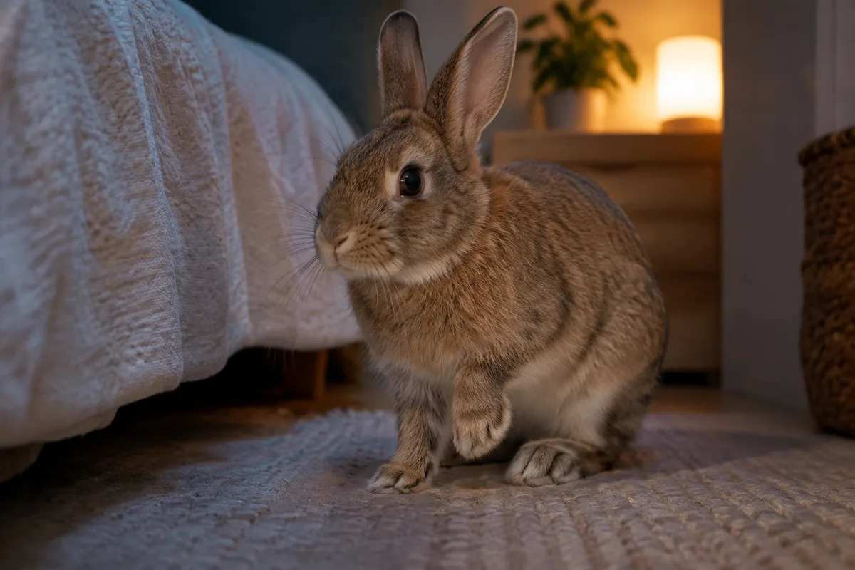 Pourquoi mon lapin tape-t-il du pied la nuit