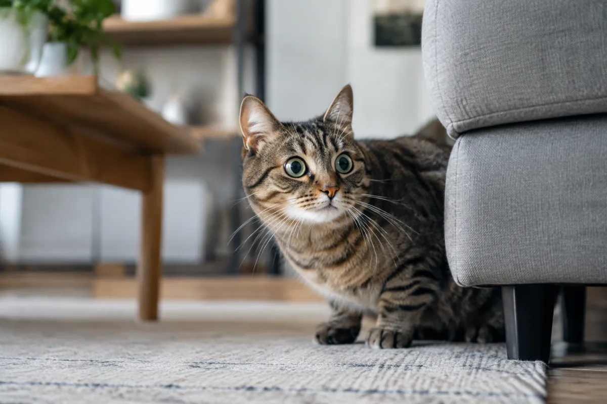 Pourquoi mon chat sursaute-t-il au moindre bruit dans la maison